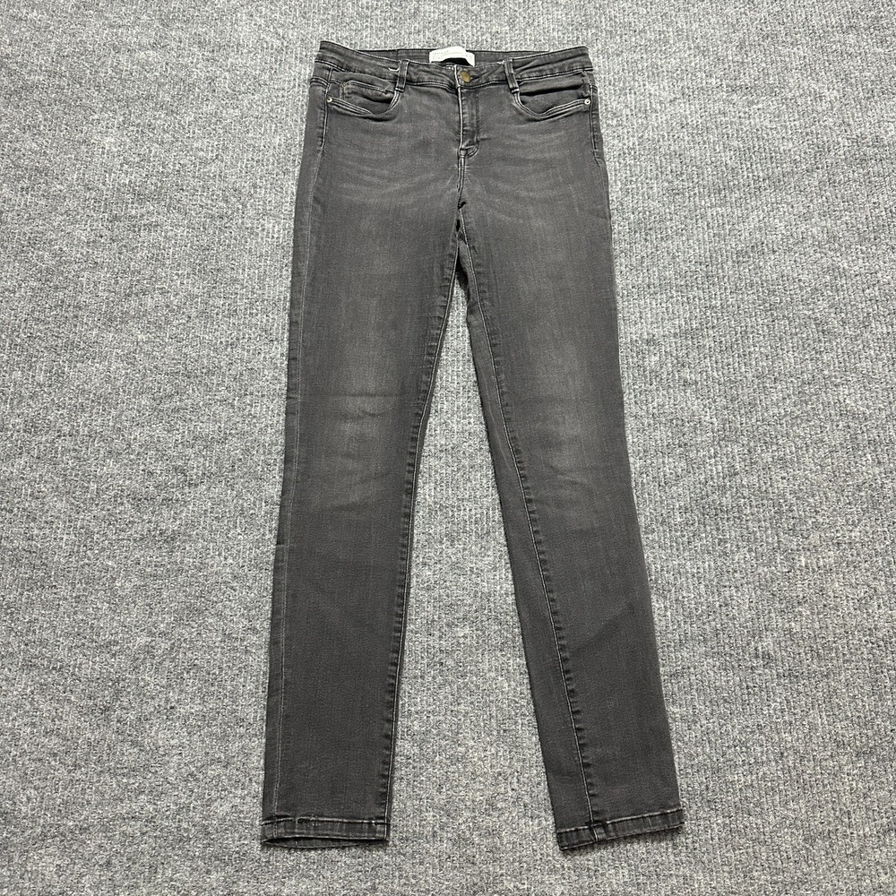 ZARA Trafaluc Denim Makers Womens Skinny Jeans Size 10 Black Stretch Low Rise